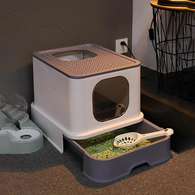 Top Entrance Litter Box with Drawer(44cm)