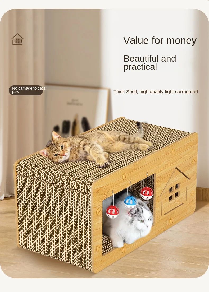 Cat Fish Design Scratcher House