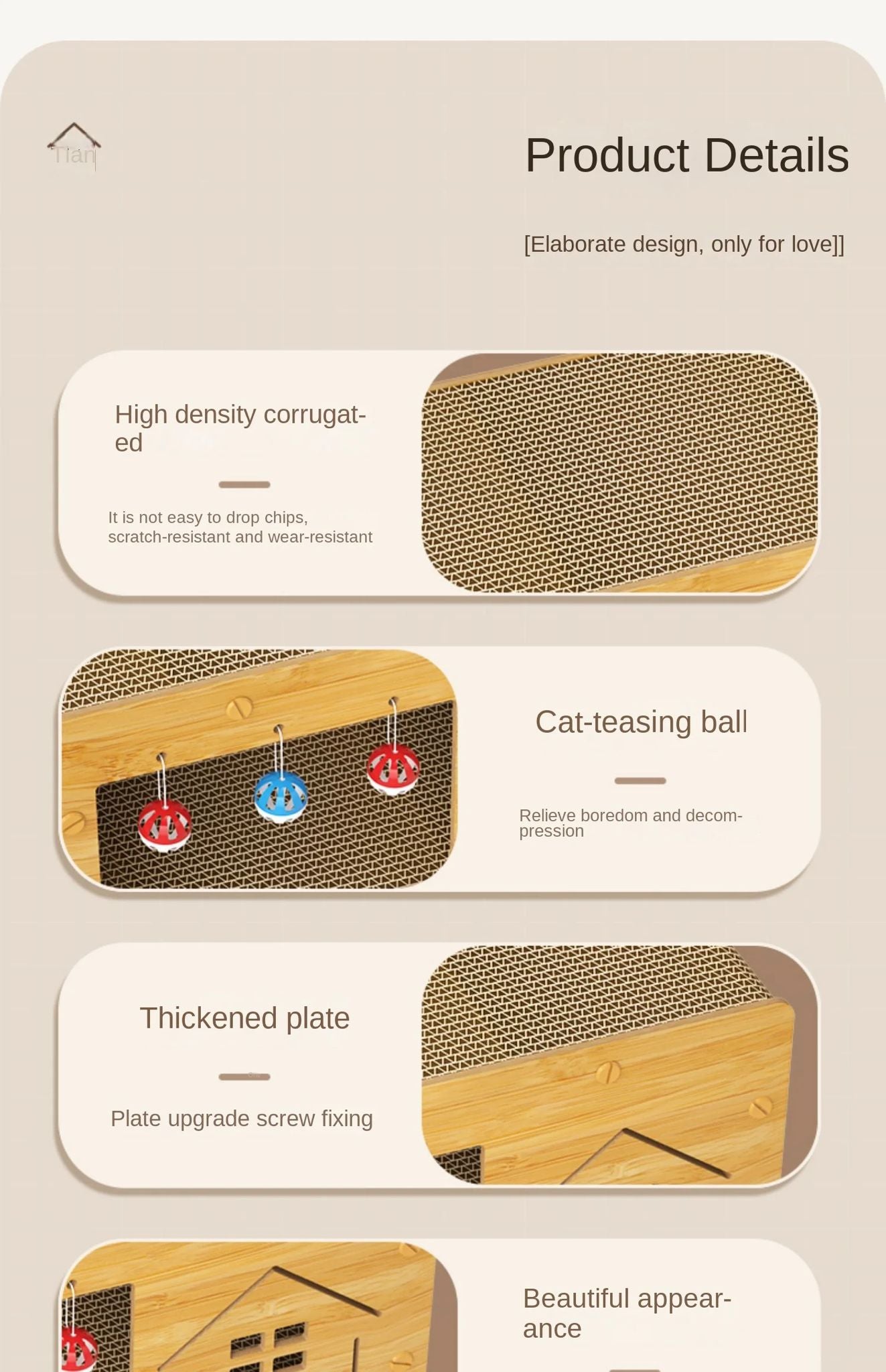 Cat Fish Design Scratcher House
