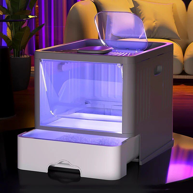Square UV Sterilizing Litter Box