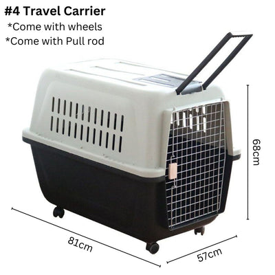 Pet Travel Carrier with Wheels (81cm)