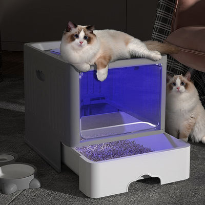 Square UV Sterilizing Litter Box