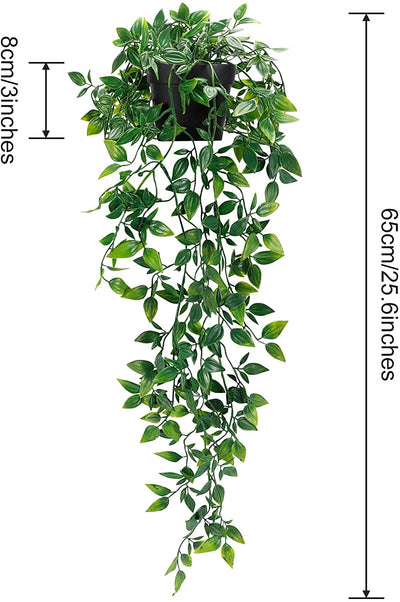 Artificial Hanging Plants In Black Pot H-3