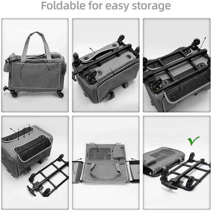Pet Sling and Luggage Trolley Carrier (47cm)