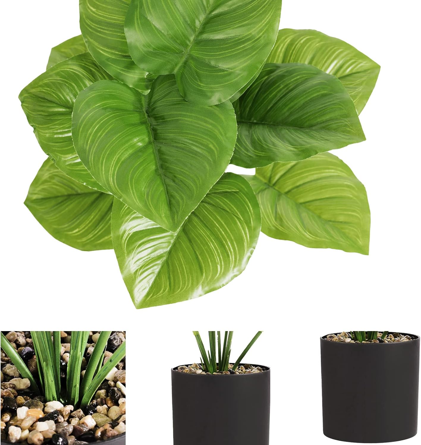 Artificial Small Potted Plant - Black Pot (42cm)