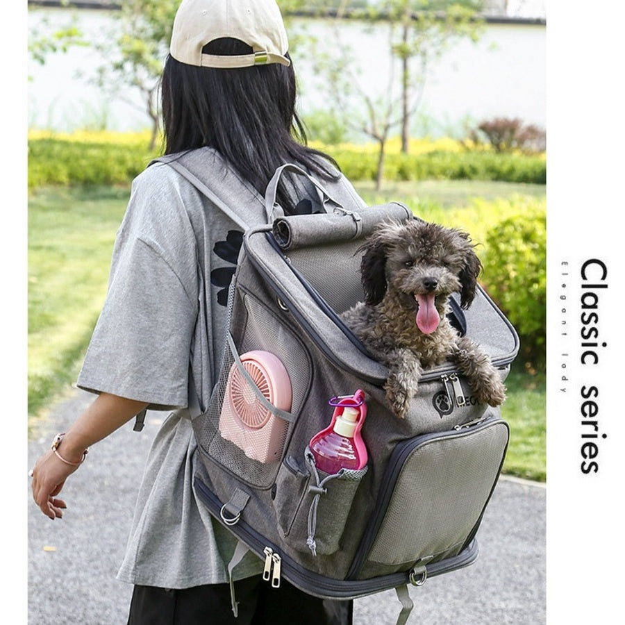 Pet Backpack - Canvas and Mesh (40cm)