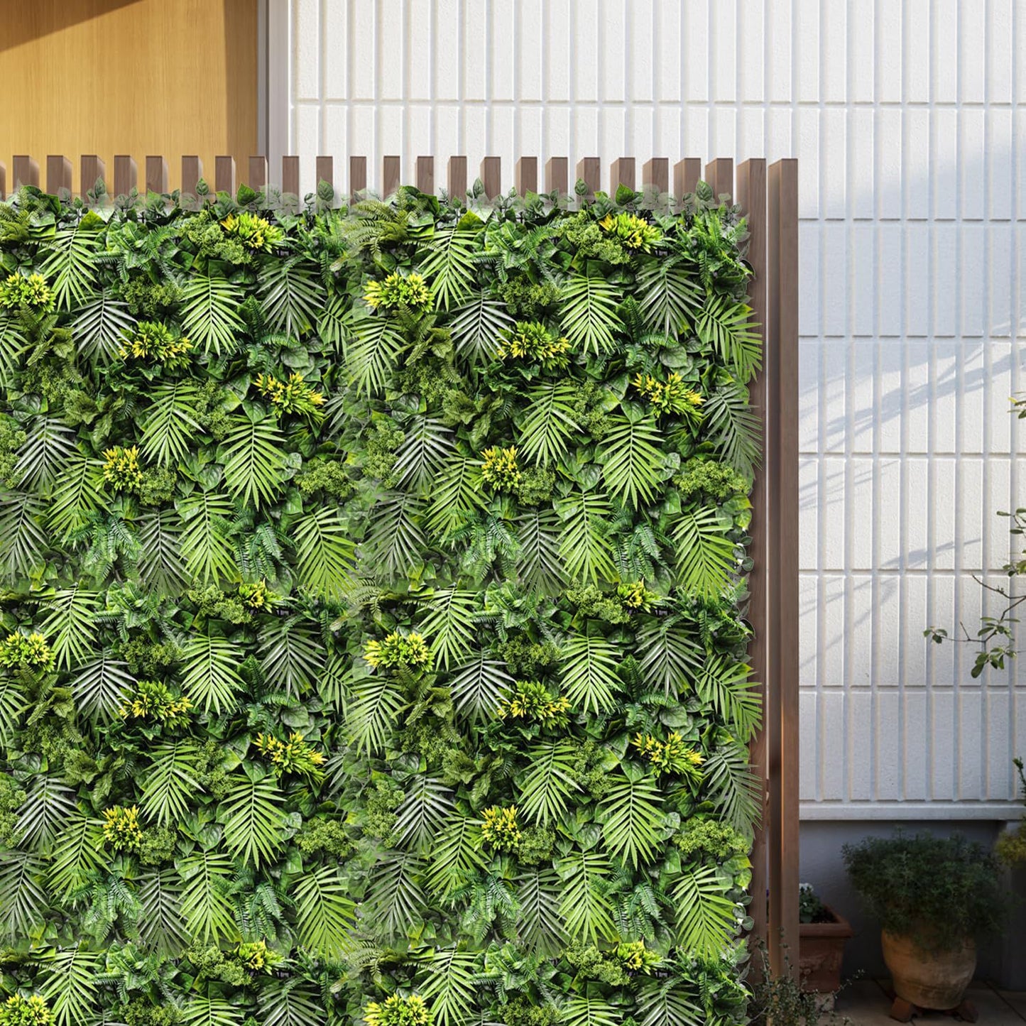 UV Resistant Faux Plant Backdrop for Indoor & Outdoor Decoration