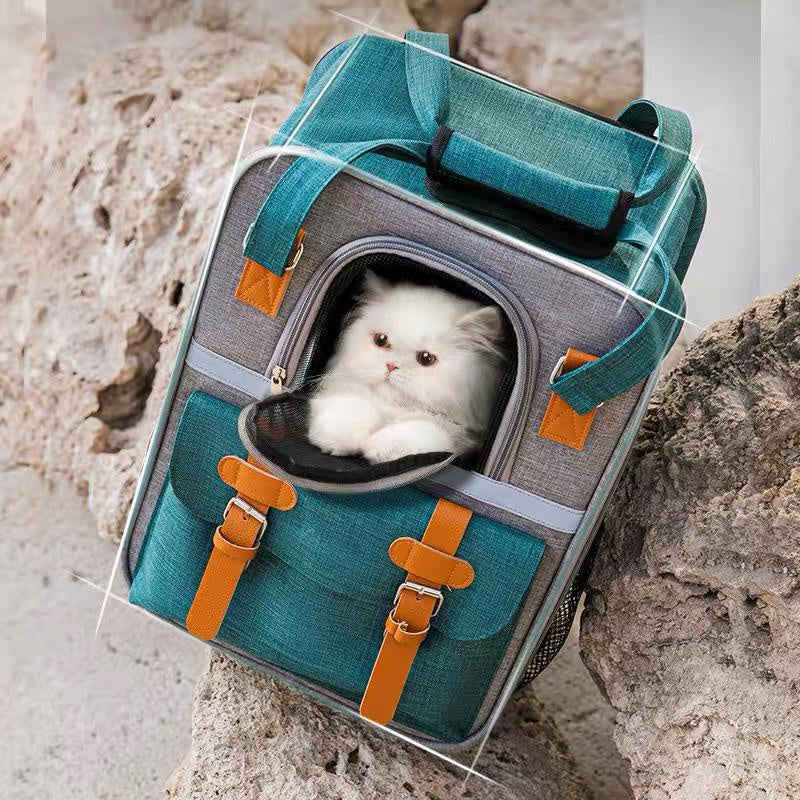 Steady style Pet Backpack Oxford, Mesh and Cotton (32cm)