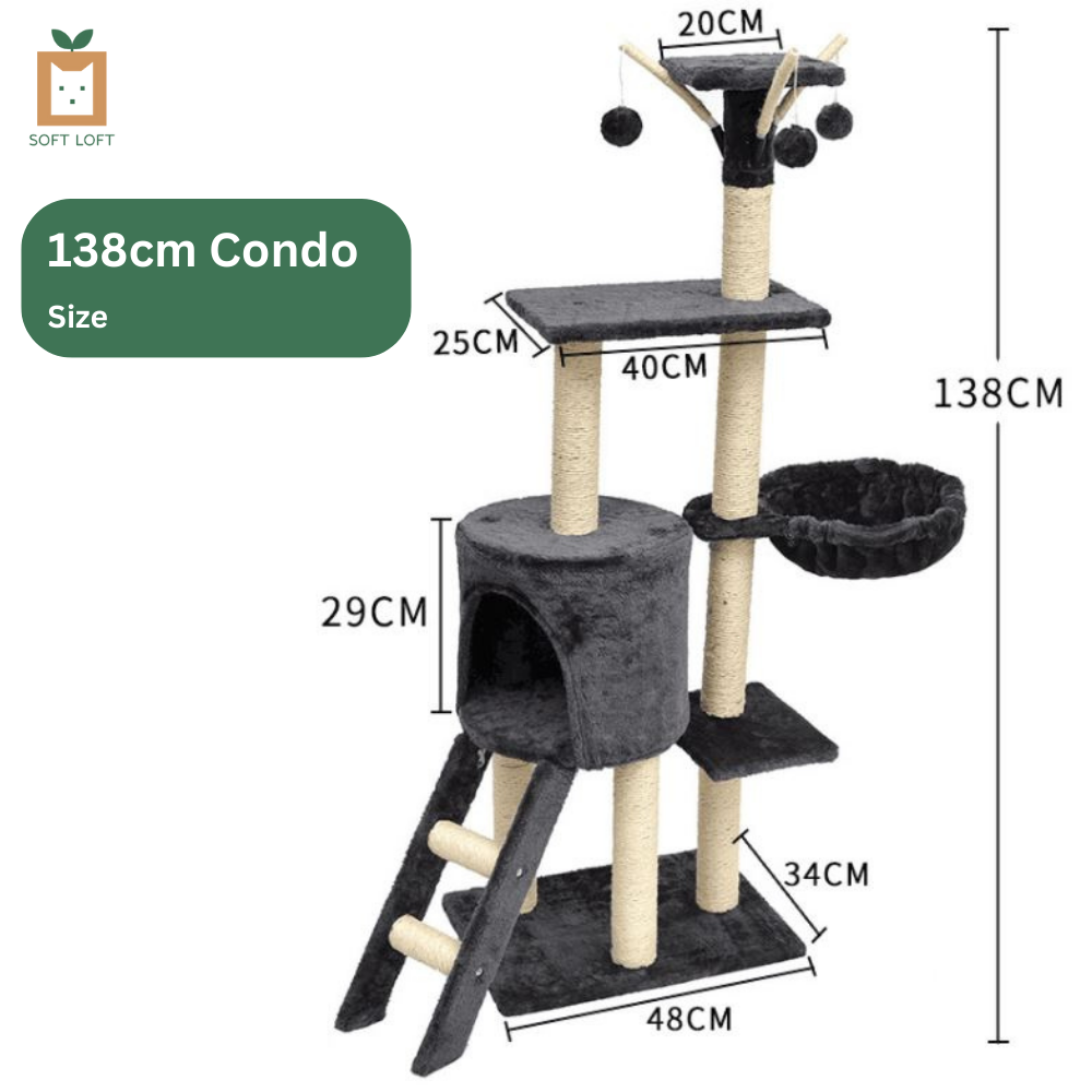 Plush Cat Condo (138cm)
