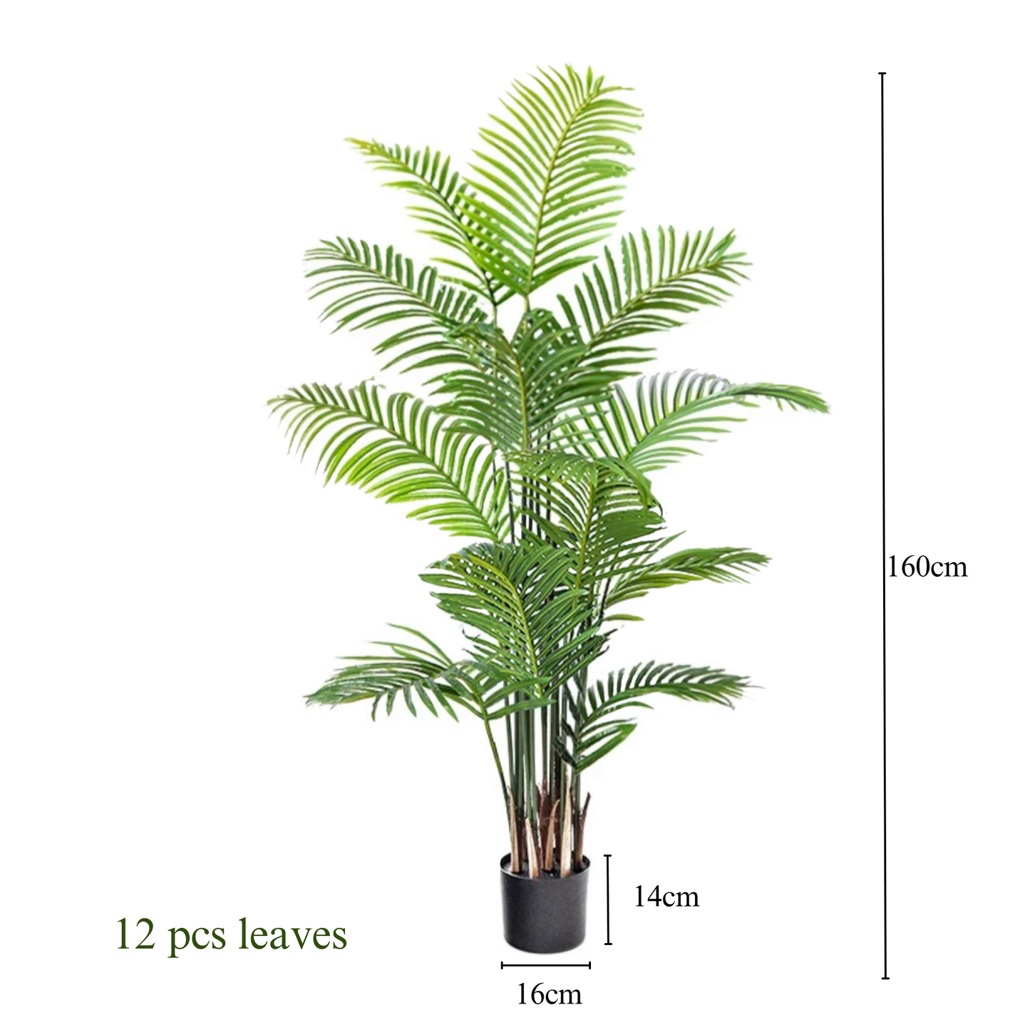 Artificial Areca Palm Plant 160cm Tall