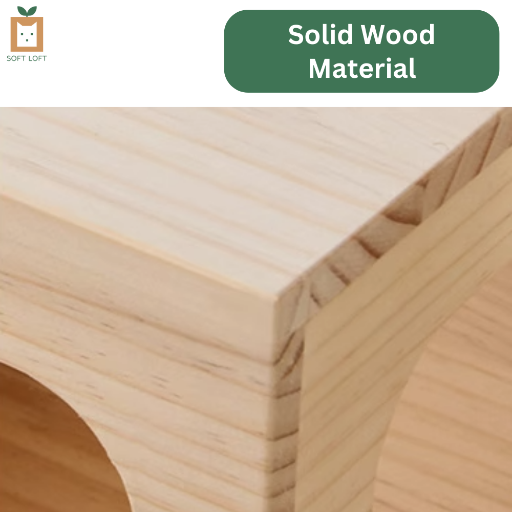 Wood and Sisal Cat Condo (161cm)