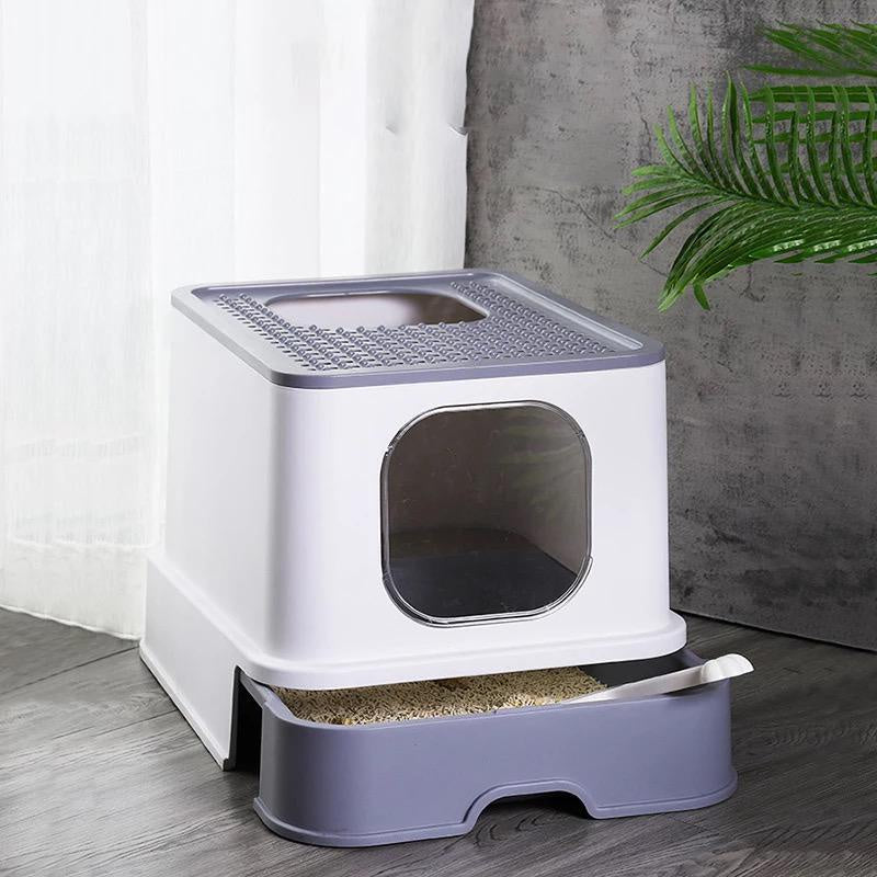 Top Entrance Litter Box with Drawer(44cm)