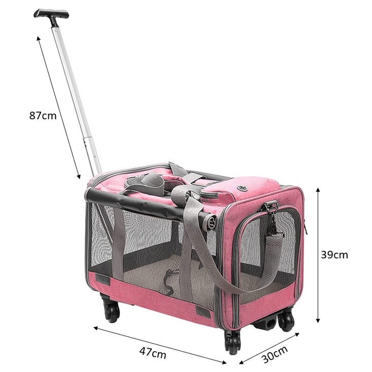 Pet Sling and Luggage Trolley Carrier (47cm)