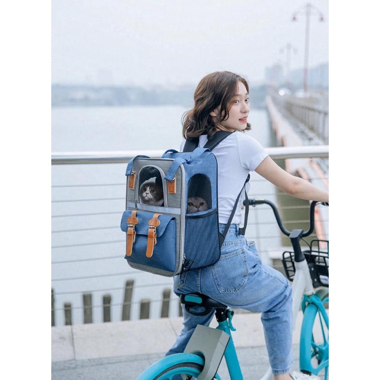 Steady style Pet Backpack Oxford, Mesh and Cotton (32cm)