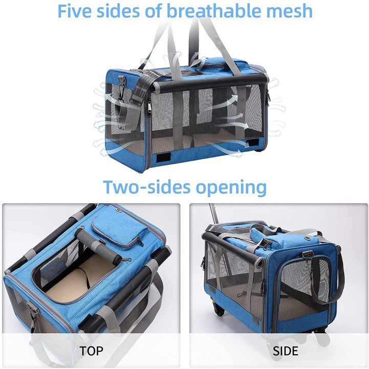 Pet Sling and Luggage Trolley Carrier (47cm)