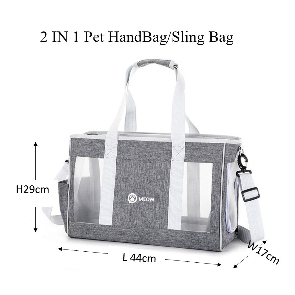Mesh Shoulder Pet Sling Bag (44cm)