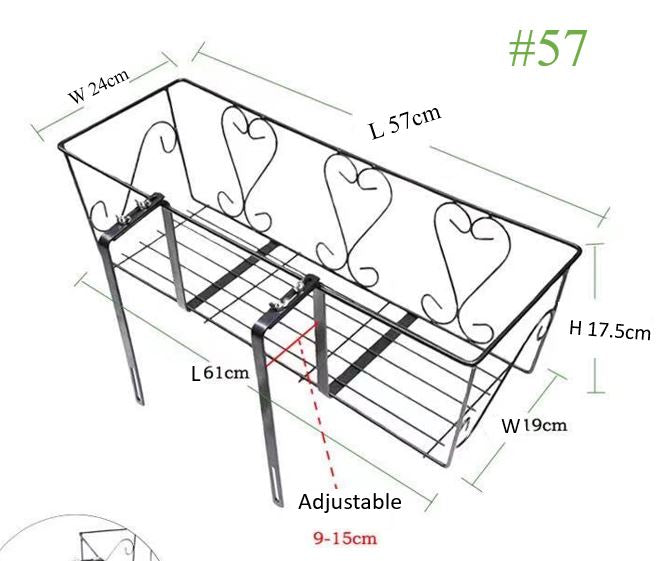Metal Basket Plant Rack