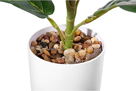 Artificial Monstera 75cm Tall in White Pot