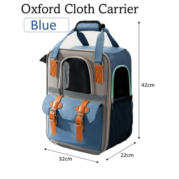Steady style Pet Backpack Oxford, Mesh and Cotton (32cm)