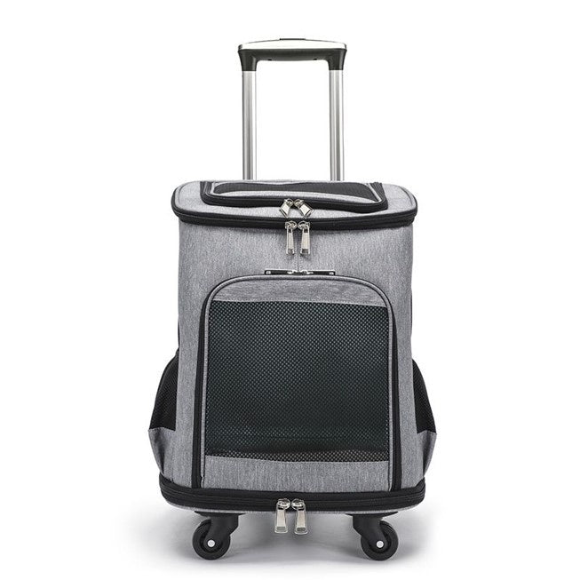 Pet Luggage and Backpack Trolley Carrier - Mesh (34cm)