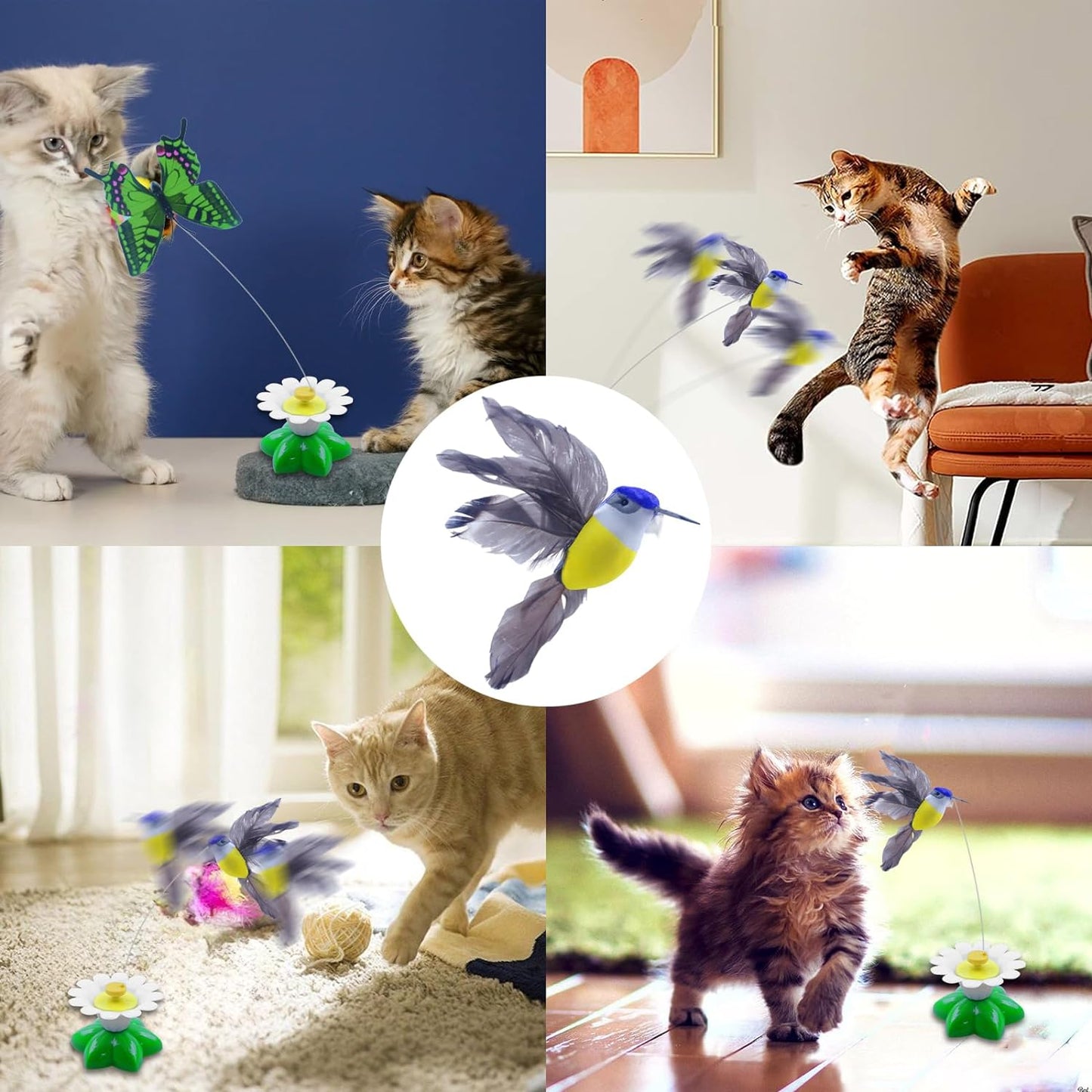 Electric Sparrow Automatic Teasing Toy