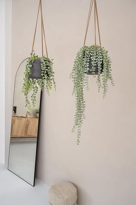 Hanging Cement Pot - Beige (60cm)