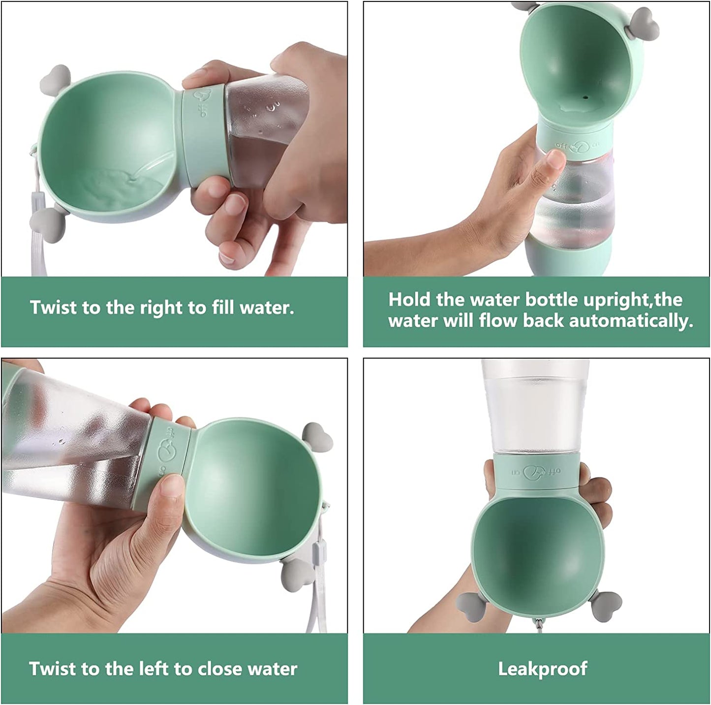 2in1 Travel Food and Water Feeder