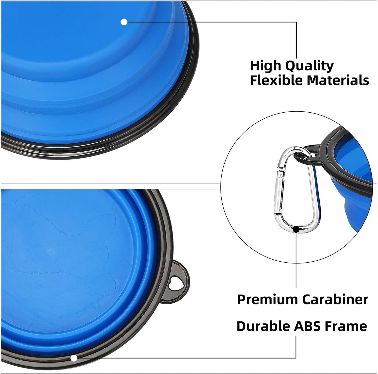 Silicon Foldable Pet Feeder Bowl