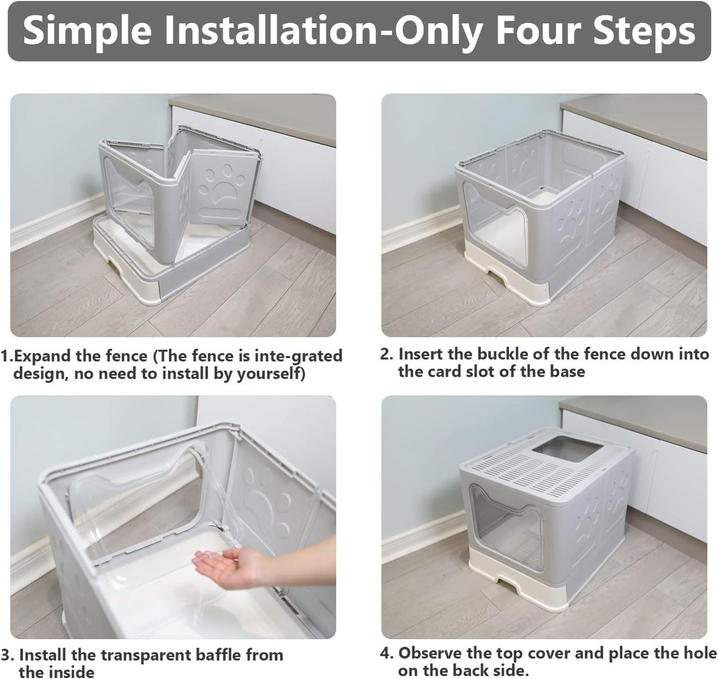 Foldable Litter Box (52cm)