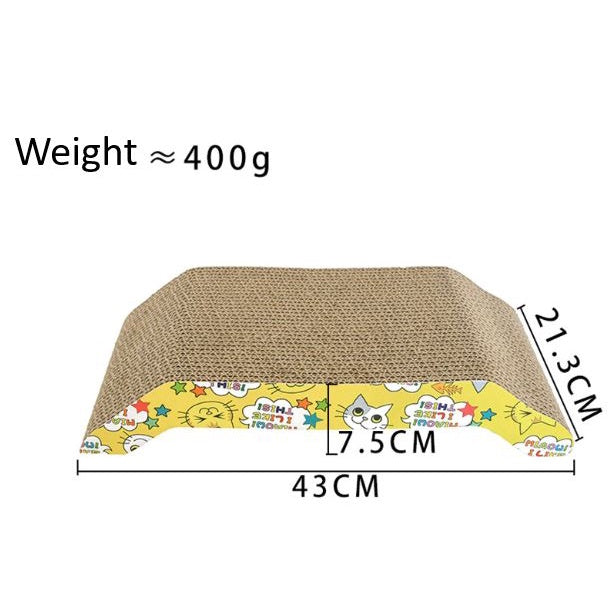 Yellow Curved Scratching Board