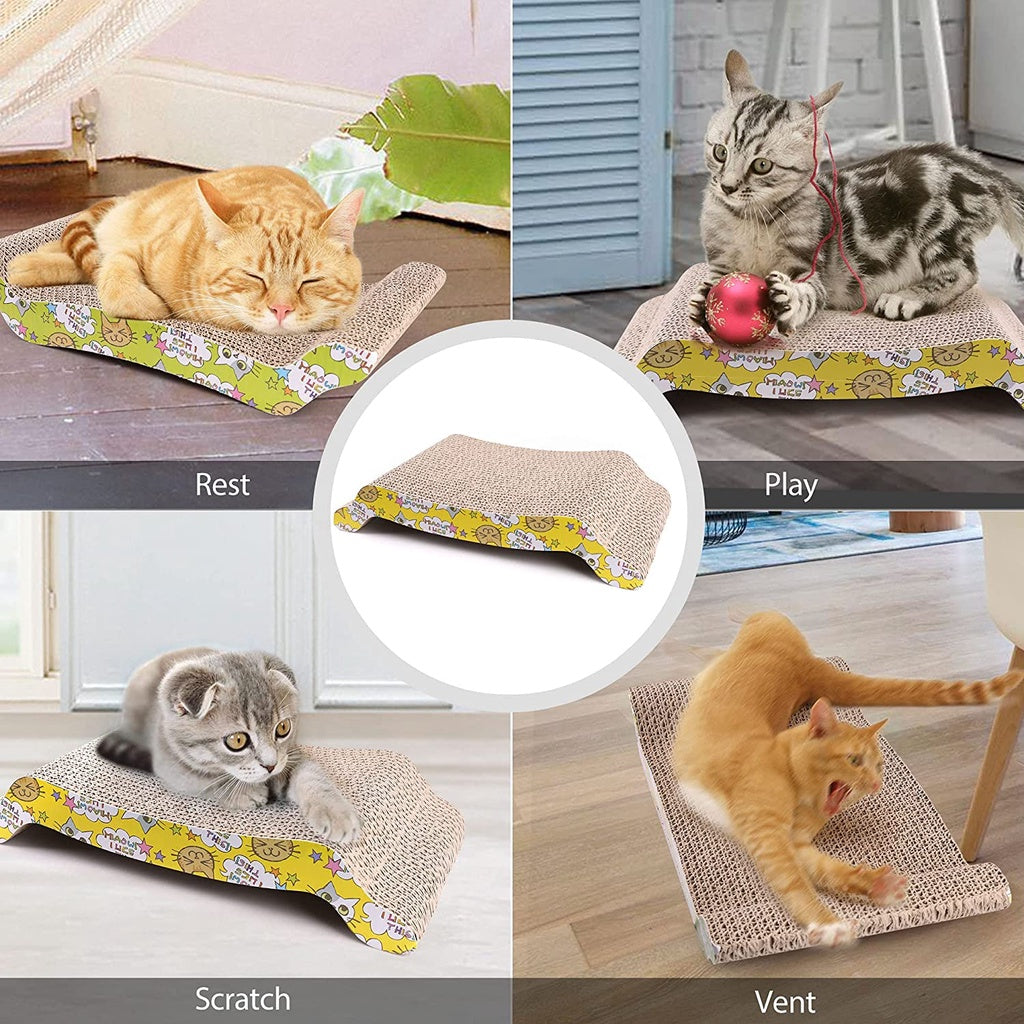 Yellow Curved Scratching Board