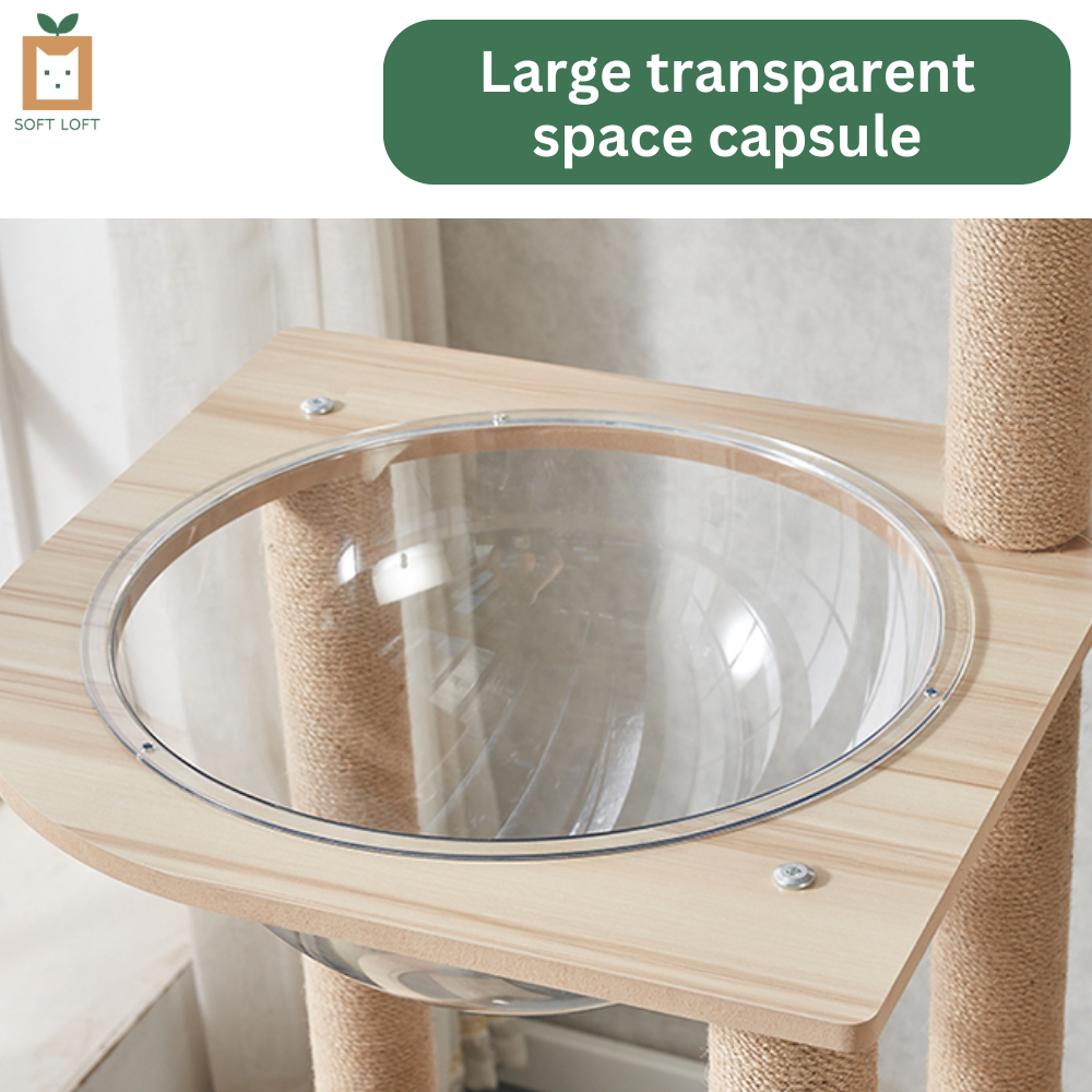 Large Solid Wood Cat Condo