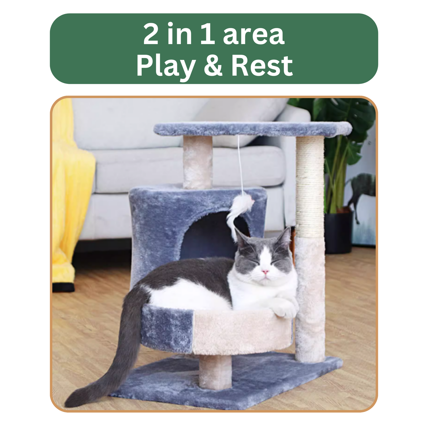 Plush Cat Condo (55cm)