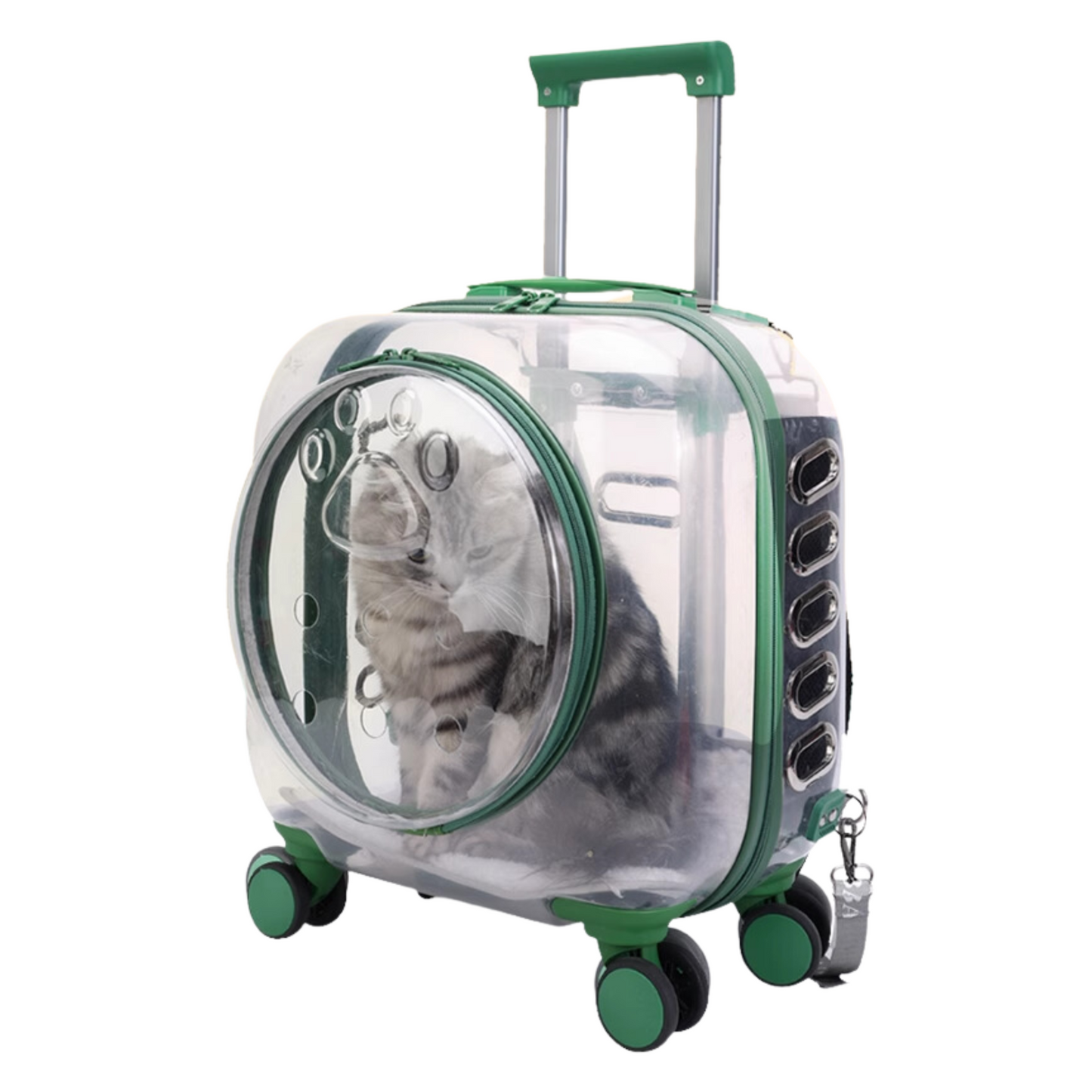 Transparent Pet Luggage and Backpack Trolley Carrier - Square (40cm)