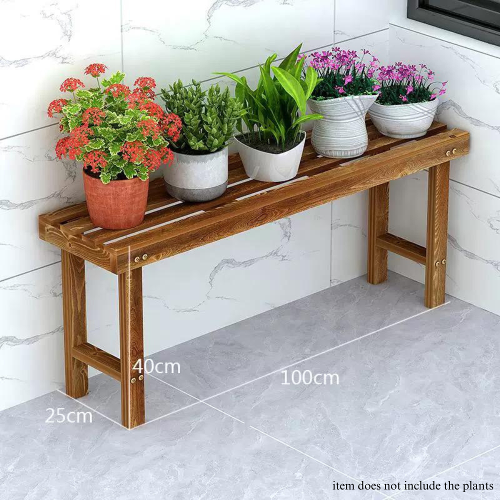 Single Layer Wooden Rack (100cm)