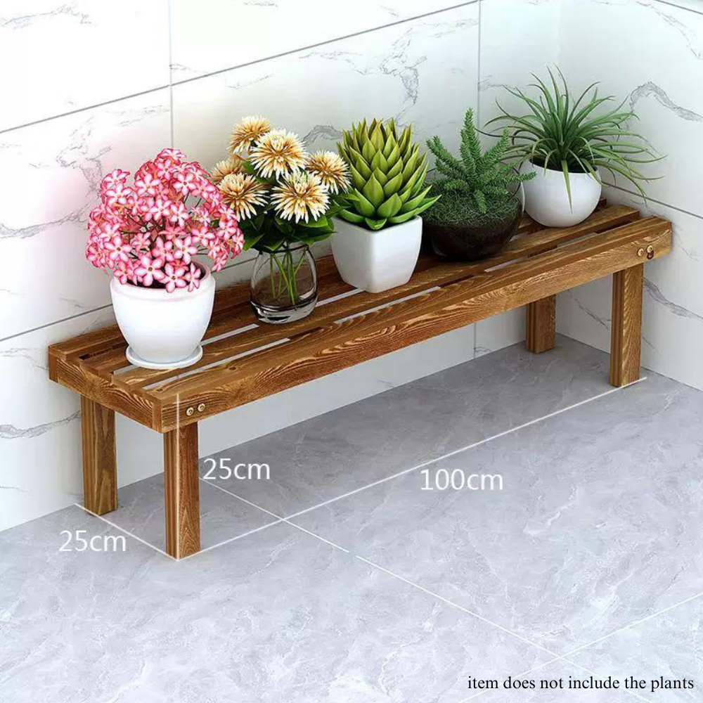 Single Layer Wooden Rack (100cm)