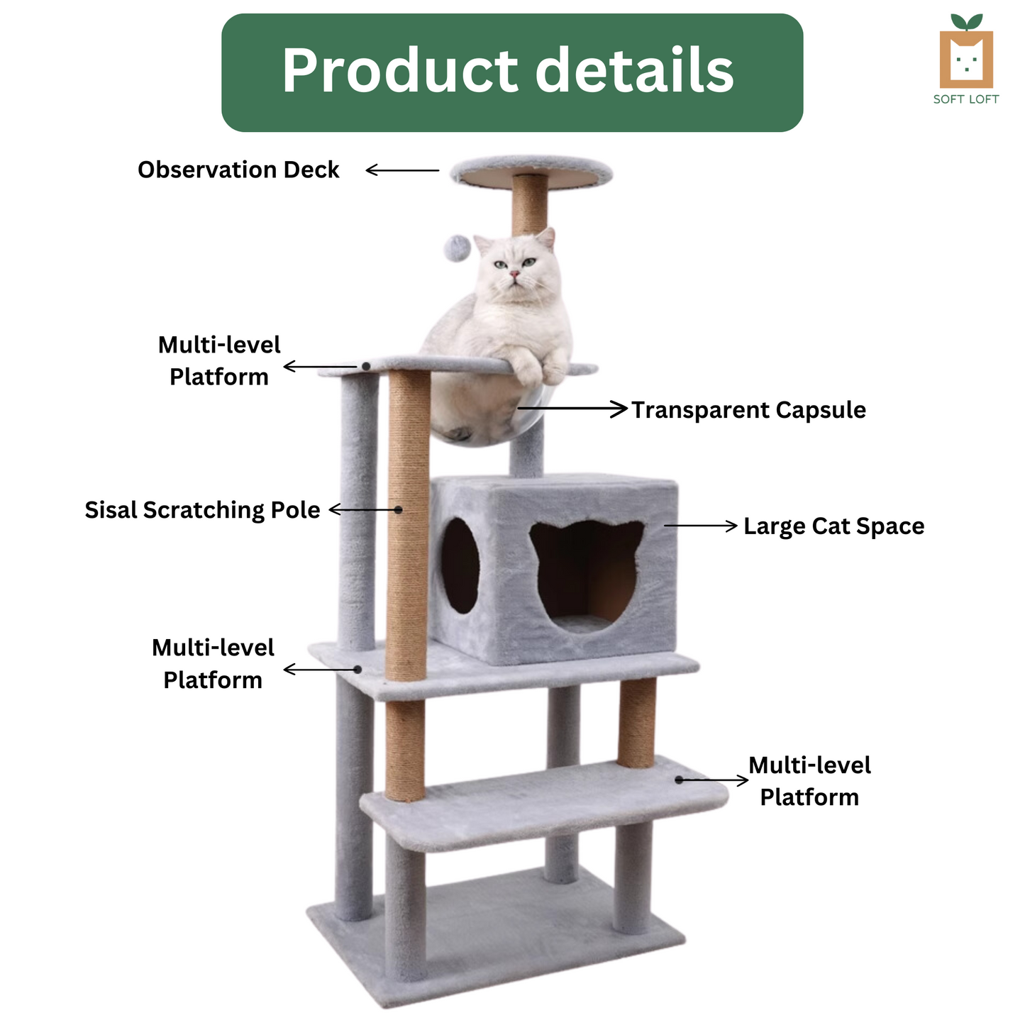 Plush Cat Condo (140cm)
