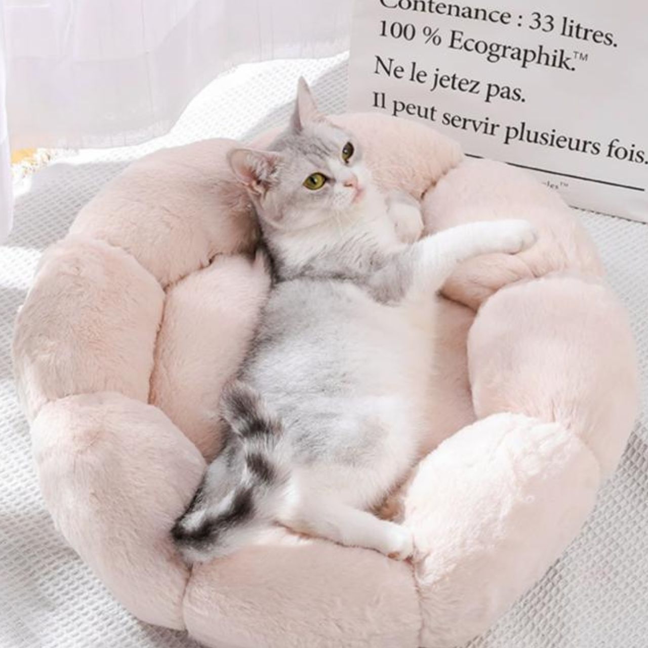 Flower Fluffy Pet Bed