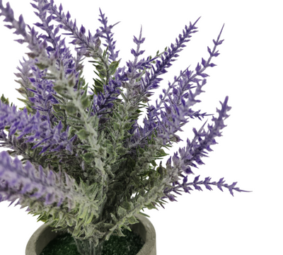 Artificial Small Lavender Table Plant R in Pulp Pot