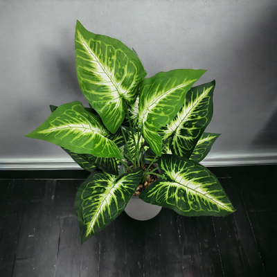 Artificial Small Potted Plant - Grey Pot (45 cm)