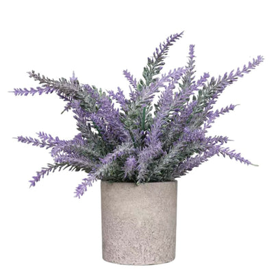 Artificial Small Lavender Table Plant R in Pulp Pot