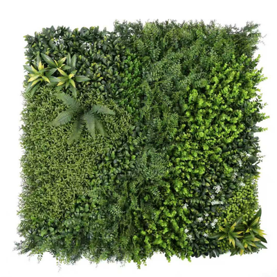 UV-Resistant Artificial Plant Wall – 1m × 1m Sunproof Green Wall Panel for Indoor & Outdoor Decoration