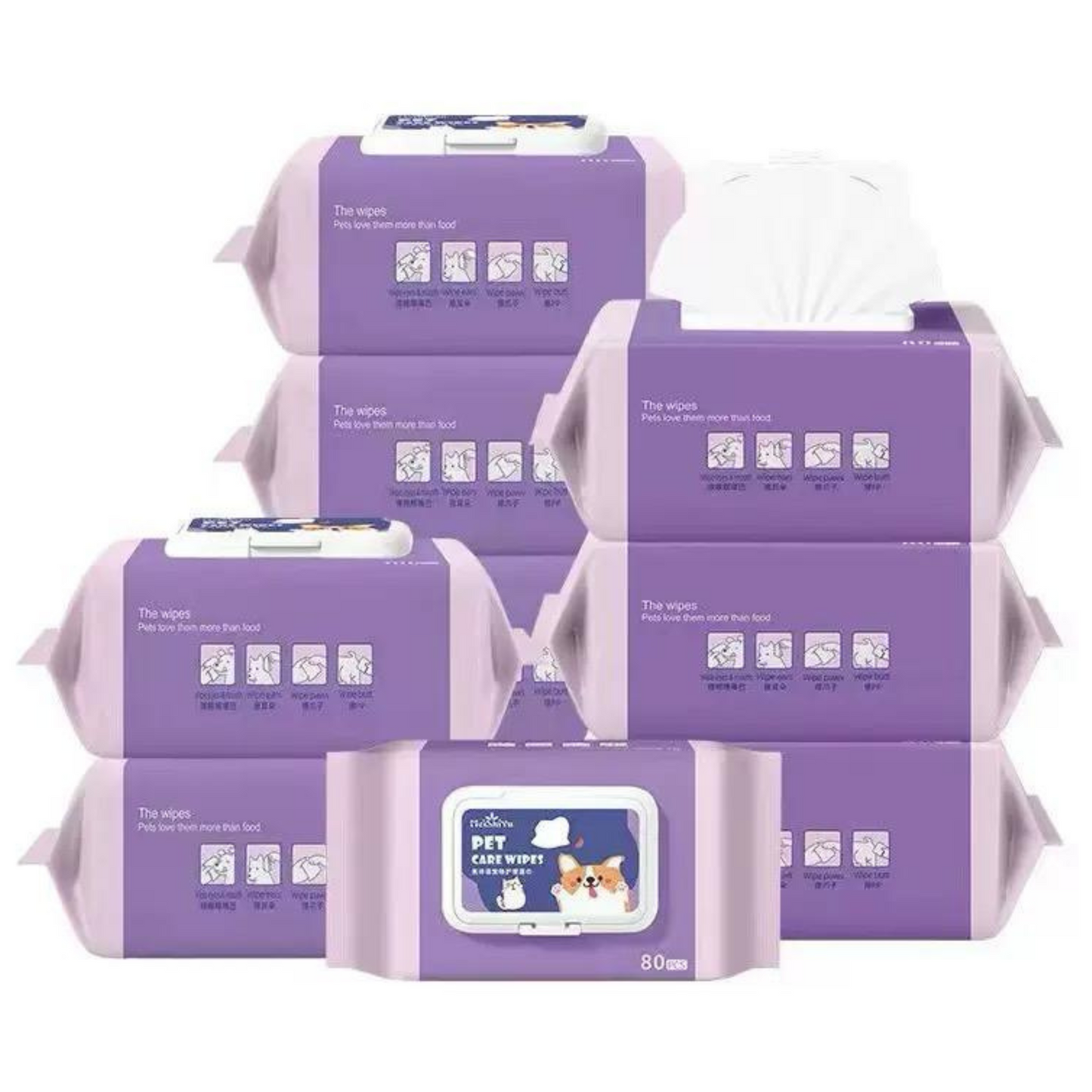 Pet Hygiene Wet Tissue Wipes