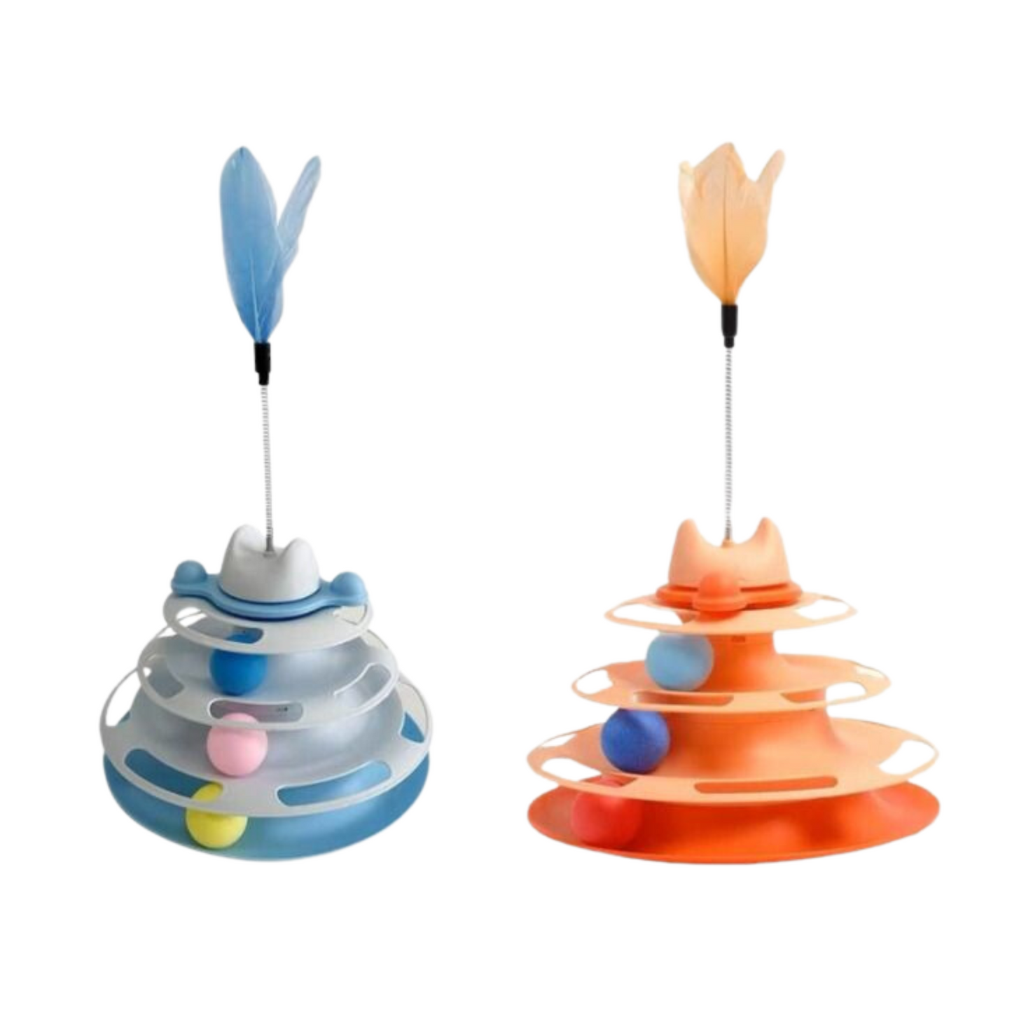 Cat Multi Tier Ball Track Toy