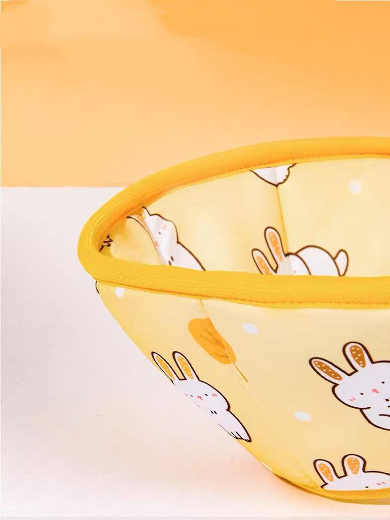 Waterproof Bunny Pattern Pet Collar (Yellow)