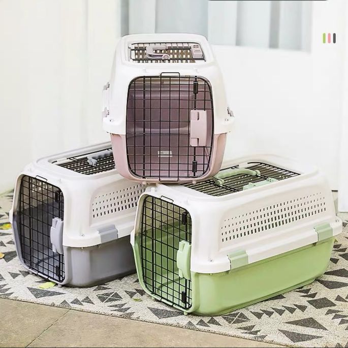 Pet Travel Carrier with Sky Window - Grey
