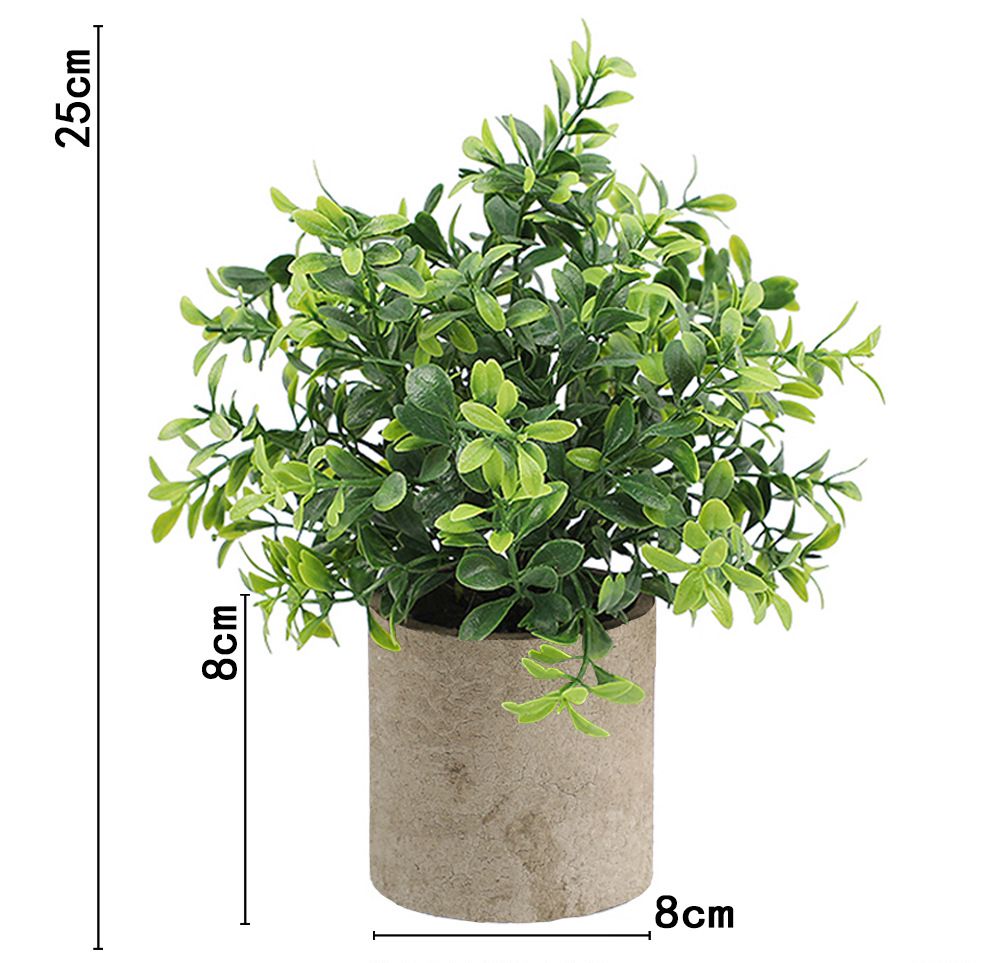 Artificial Small Table Plant E in Pulp Pot