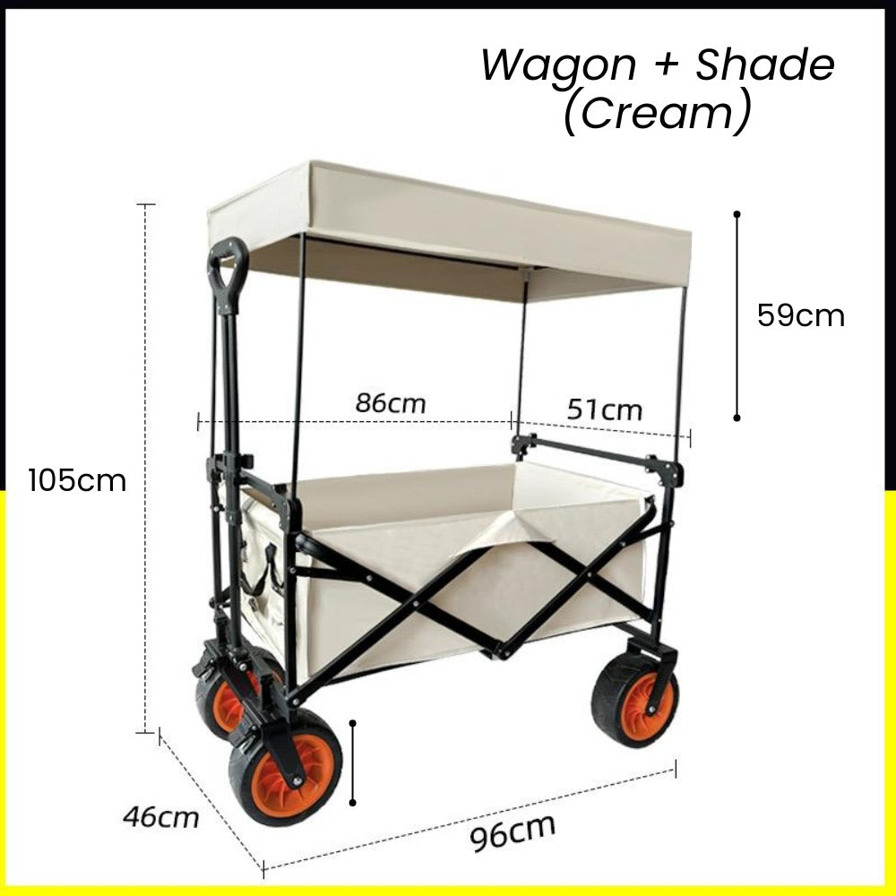 Pet Foldable Wagon Stroller with Shade