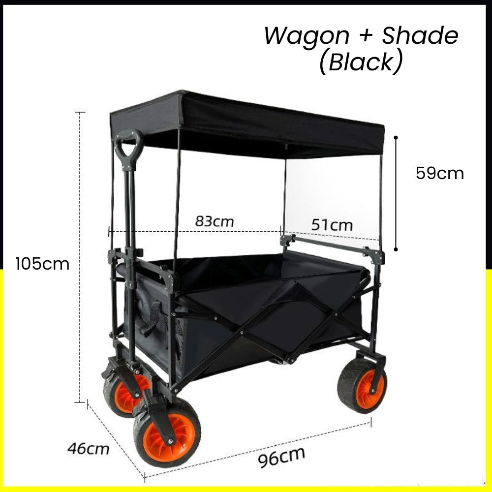 Pet Foldable Wagon Stroller with Shade