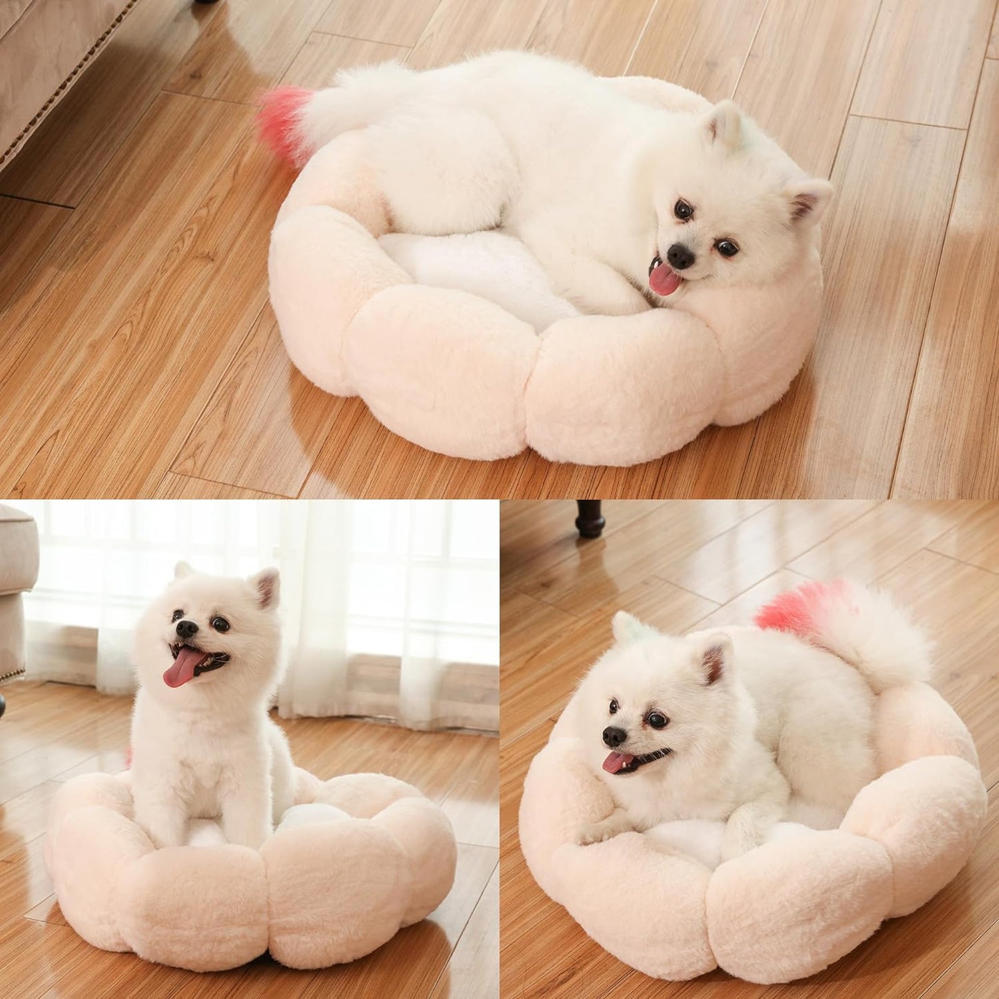 Flower Fluffy Pet Bed